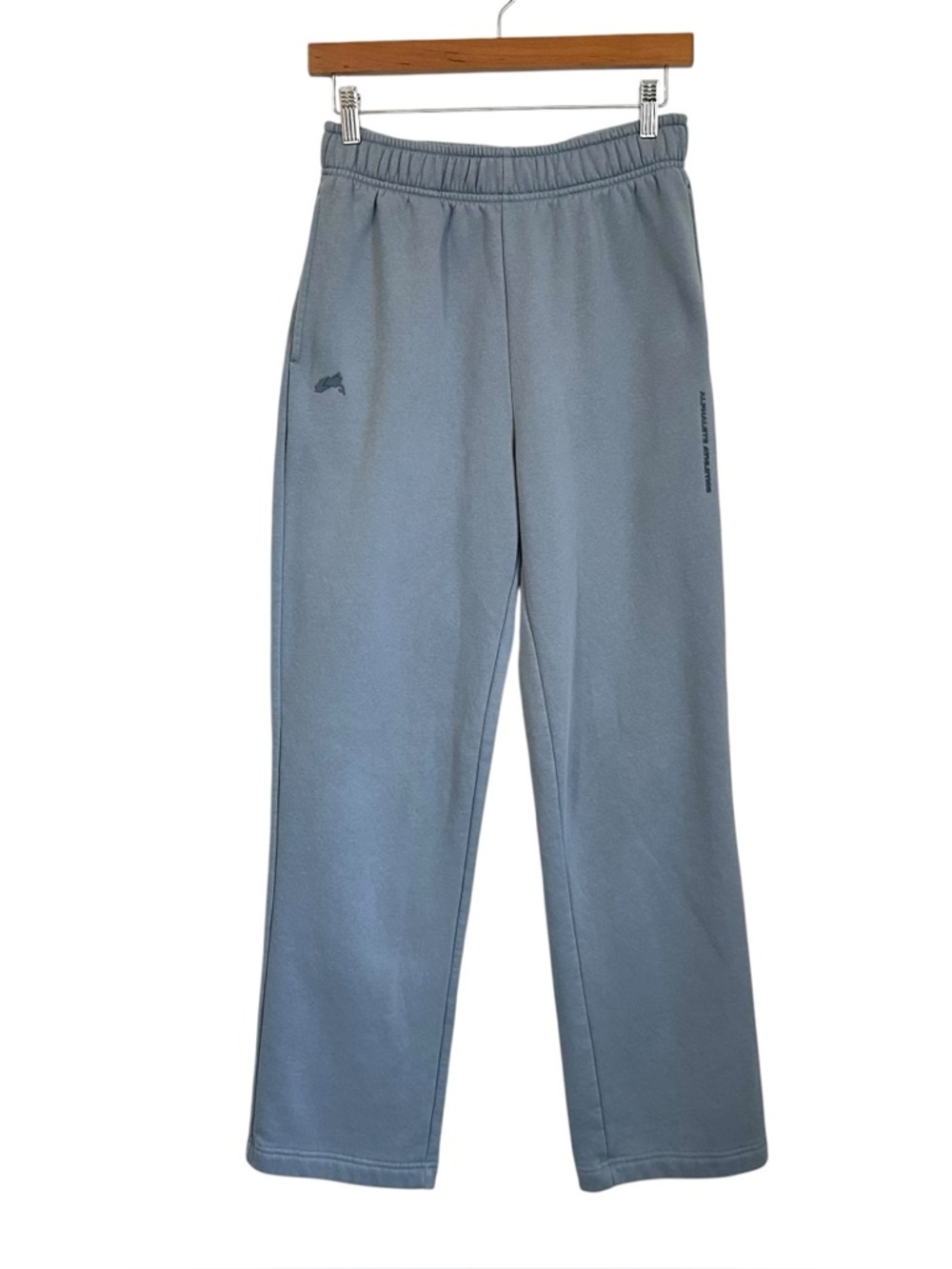 Alphalete Womens Straight Leg Sweatpants Sz Small? Blue Elastic Waist Activewear